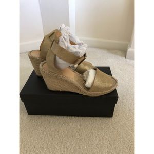 J. Crew espadrilles. Gold. Size 6. Gently used.
